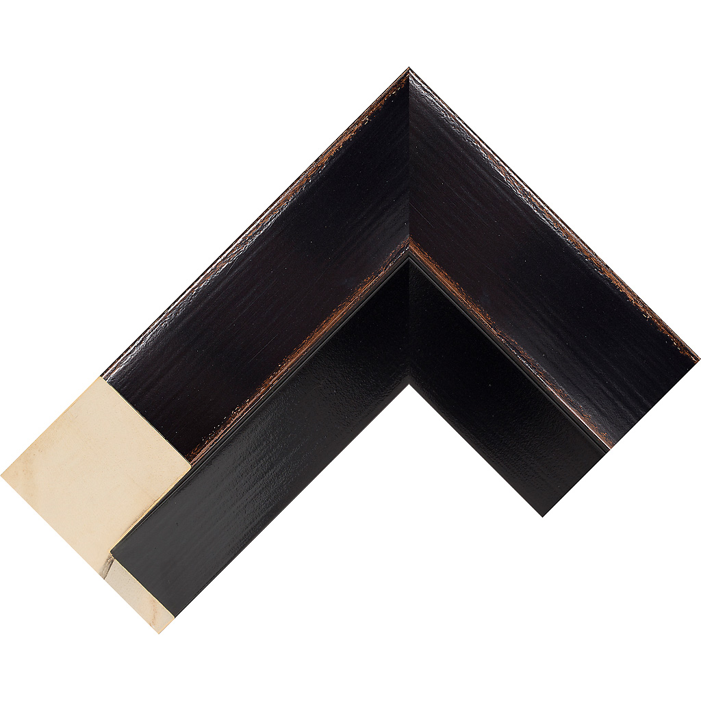 9mm Wide, 44mm Deep, Black Wood Lacquer Canvas Frame (MLDA1600)