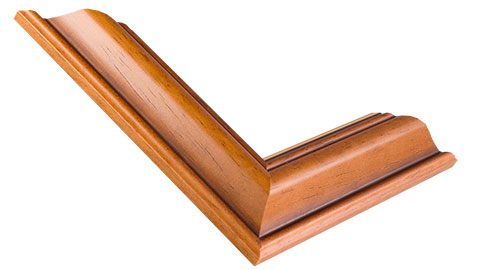 42mm Wide, Walnut (with A Gold Inner Edge) Wood Stain Frame (MLDA309)