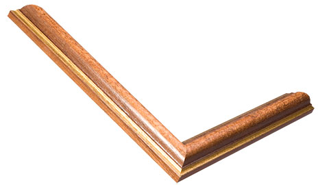 20mm Wide, Medium Oak/Gold Wood Stain Frame (MLDA163)