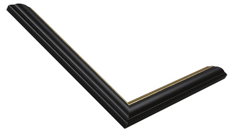 20mm Wide, Black Wood Stain Frame (MLDA1070)