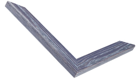 25mm Wide, Blue Wood Stain Frame (MLDA587)
