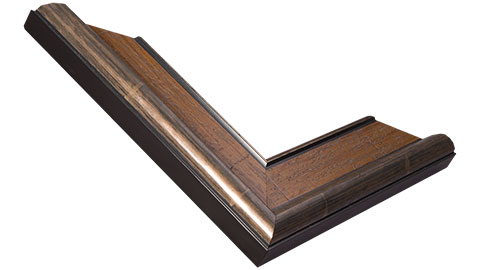 45mm Wide, Walnut/Pewter Wood Distressed Frame (MLDA175)