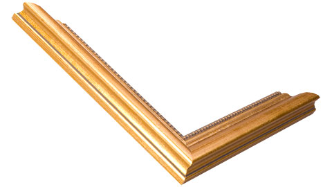 28mm Wide, Gold (grey Line On Inner Edge) Wood Distressed Frame (MLDA503)