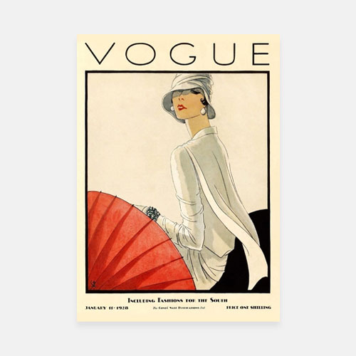 Vintage Art Deco Fashion Magazine Cover