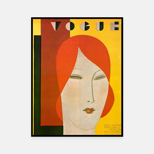 Illustration of a Vogue August, 1929 cover