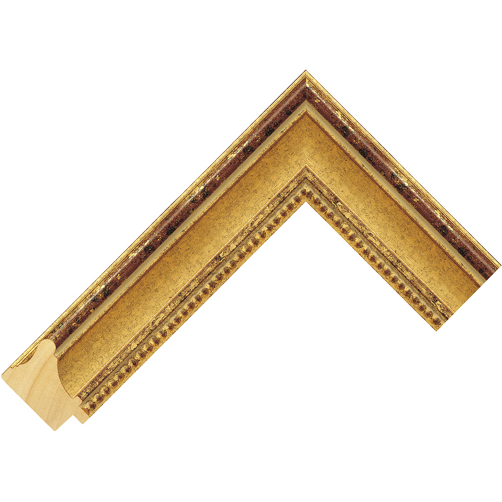 37mm Wide, Gold Wood Schaibin Frame (MLDA2075)