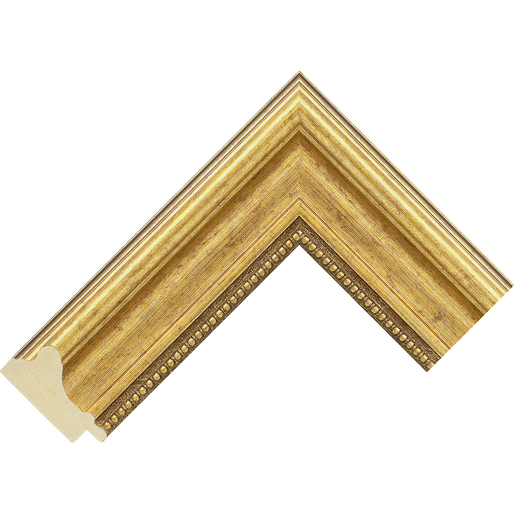 50mm Wide, Gold Wood Foil Frame (MLDA3468)