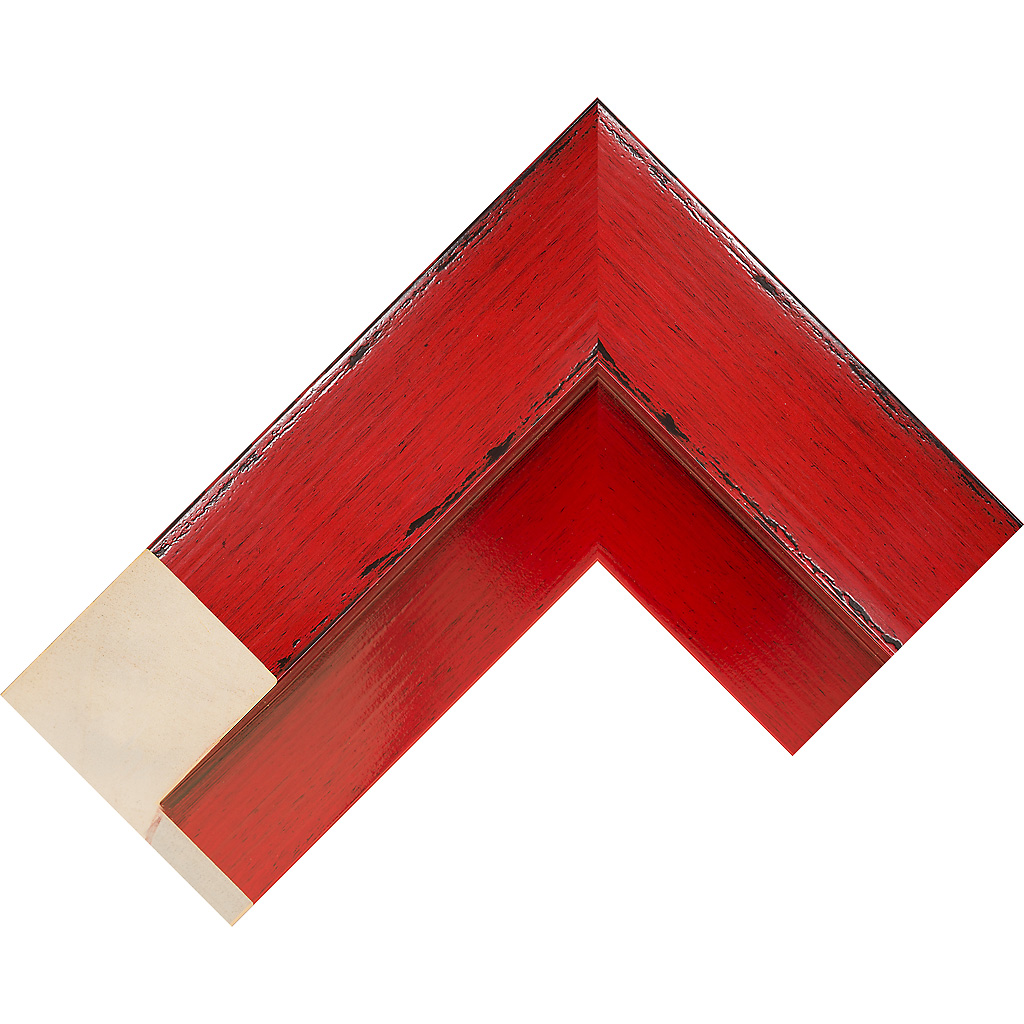 9mm Wide, 44mm Deep, Red Wood Lacquer Canvas Frame (MLDA1599)
