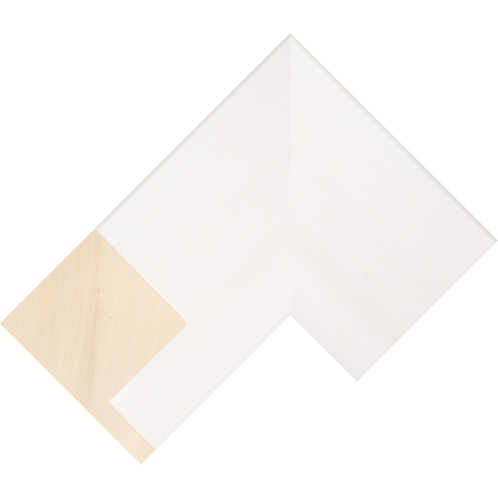 54mm Wide, 48mm Deep, White Wood Stain Canvas Frame (MLDA2770)