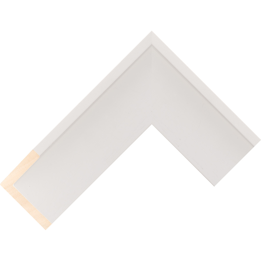 9mm Wide, 30mm Deep, White Wood Stain Canvas Frame (MLDA2954)