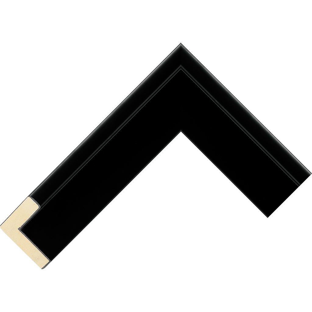 13mm Wide, 23mm Deep, Black Wood Paint Canvas Frame (MLDA3031)