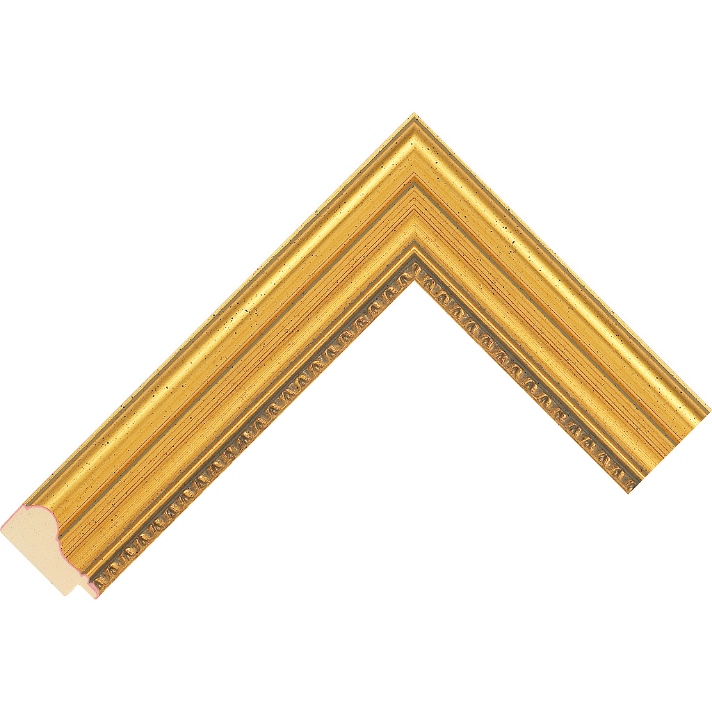 35mm Wide, Gold Wood Leaf Frame (MLDA3061)