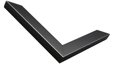 25mm Wide, Black/Silver Wood Paint Frame (MLDA867)