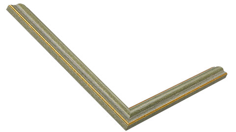 15mm Wide, Green/Gold Wood Stain Frame (MLDA919)