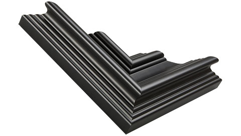 80mm Wide, Black Wood Paint Frame (MLDA926)