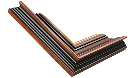 56mm Wide, Dark Wood Stain Frame (MLDA935)