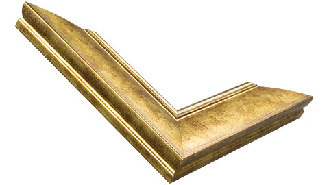 43mm Wide, Gold Wood Foil Frame (MLDA943)