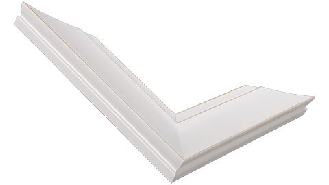 42mm Wide, White/Natural Wood Paint Frame (MLDA999)