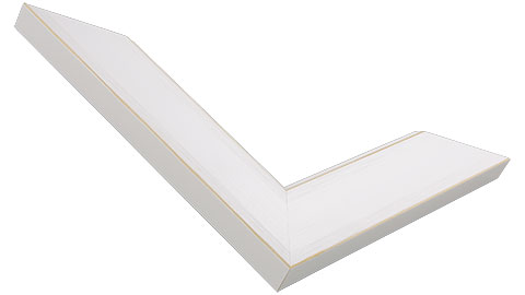 38mm Wide, White/Natural Wood Paint Frame