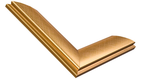 40mm Wide, Gold Wood Leaf Frame (MLDA454)