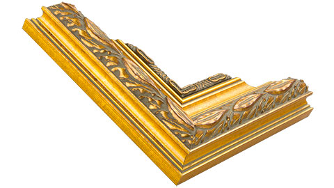 65mm Wide, Gold Wood Mottled Frame (MLDA1069)