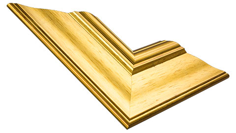 63mm Wide, Gold Wood Leaf Frame (MLDA1179)