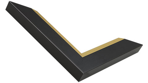 35mm Wide, Black/Gold Wood Paint Frame (MLDA1181)