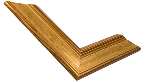 40mm Wide, Gold Wood Distressed Frame (MLDA214)