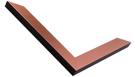 23mm Wide, Bronze/Black Edge Wood Fine Texture Frame (MLDA453)