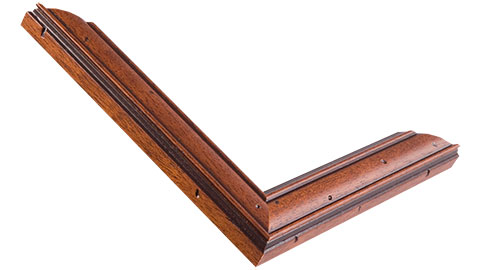 31mm Wide, Walnut Wood Distressed Frame (MLDA672)