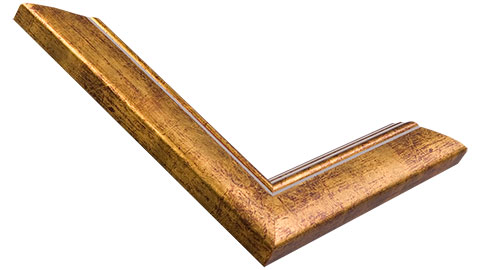 35mm Wide, Gold/red Wood Distressed Frame (MLDA451)