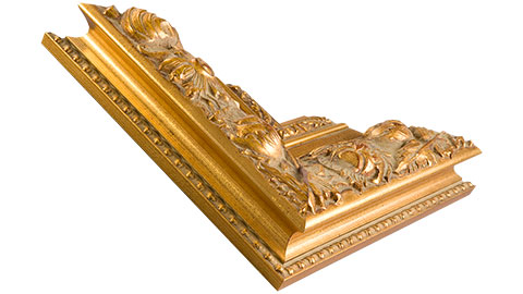 112mm Wide, Gold Wood Leaf Frame (MLDA529)