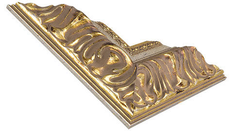 100mm Wide, Silver/Gold Wood Leaf Frame (MLDA1327)