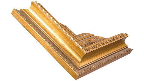 80mm Wide, Gold Wood Leaf Frame (MLDA567)