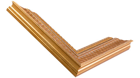 38mm Wide, Pale Gold Wood Leaf Frame (MLDA502)