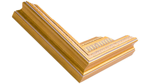 66mm Wide, Gold Wood Leaf Frame (MLDA721)