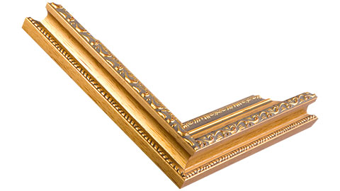 44mm Wide, Gold Wood Distressed Frame (MLDA505)