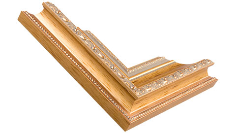 60mm Wide, Gold Wood Leaf Frame (MLDA460)