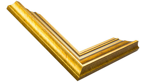 40mm Wide, Gold Wood Leaf Frame (MLDA1385)