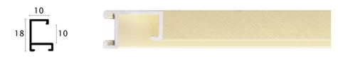 10mm Wide, Florentine Gold Aluminium Matt Frame (MLDAA030)