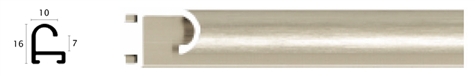 10mm Wide, Mercury Aluminium Matt Frame (MLDAA008)