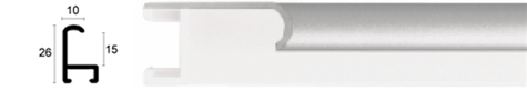 10mm Wide, Silver Aluminium Frost Frame (MLDAA041)