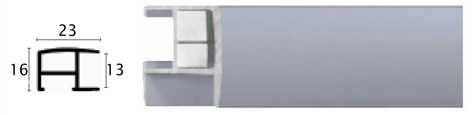23mm Wide, Mist/Silver Blue Aluminium Matt Frame (MLDAA021)
