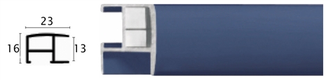 23mm Wide, Ceanothus/Blue Aluminium Matt Frame (MLDAA024)