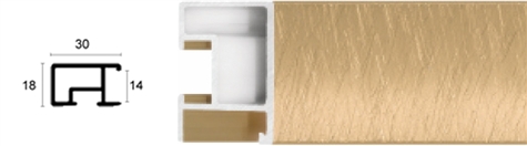 30mm Wide, Brass Aluminium Fine Texture Frame (MLDAA071)