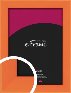 Matte Intense Orange Picture Frame (vrmp-750)