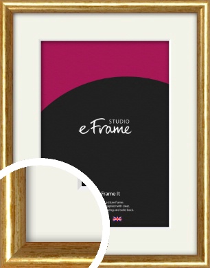 Gold Frame 40x50 cm - Buy golden metal frame online