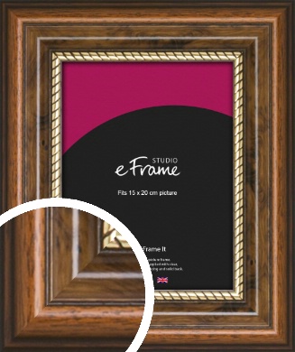 Gold Souk & Scooped Dark Brown Picture Frame, 15 x 20cm (6 x 8 Gold Souk & Scooped Dark Brown Picture Frame, 15 x 20cm (6 x 8