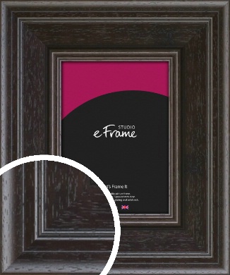 Ridged Earthy Brown Picture Frame (vrmp-968)
