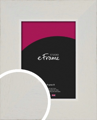 Grained Neutral White Picture Frame (vrmp-1200)